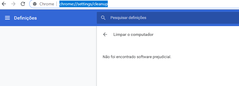 chrome sem ameaças