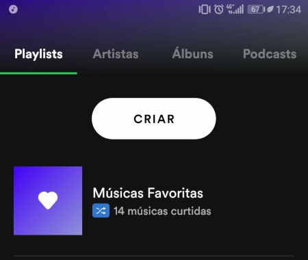 criar playlist no spotify