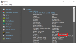 Speccy не показывает температуру ssd m2