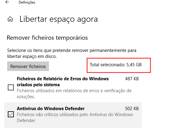 eliminar arquivos temporários do windows