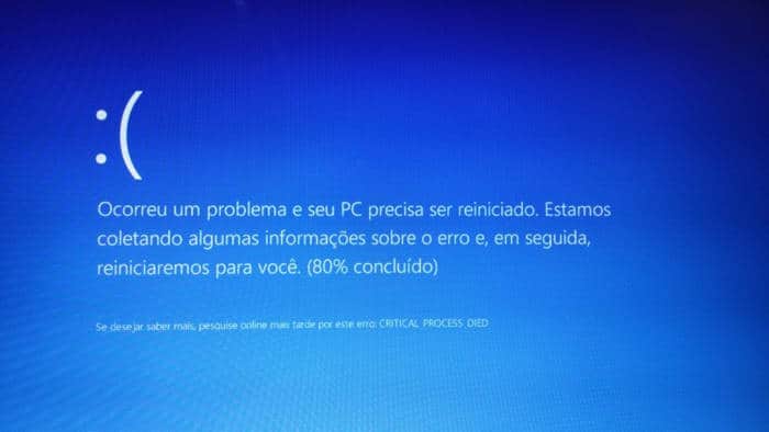 Como Resolver o Erro Critical Process Died do Windows (Tela Azul)