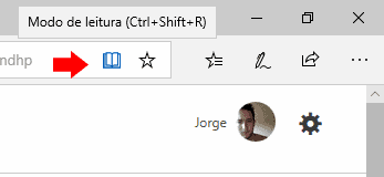 modo leitura edge