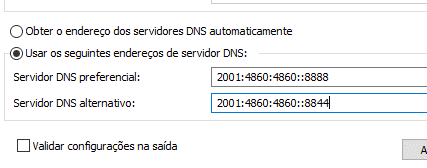 ipv6 dns do google