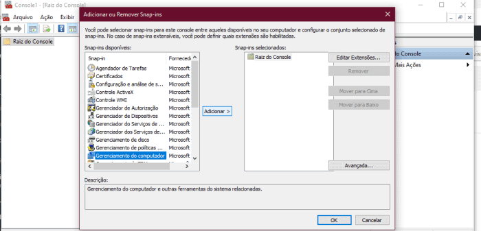 mmc consola gerenciamento do windows