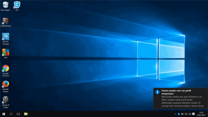 Perfil temporário no Windows 10 – Como corrigir? [Resolvido]