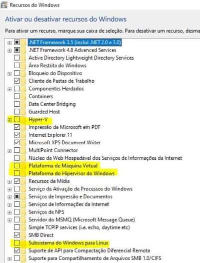 desativar serviços Hyper -v 