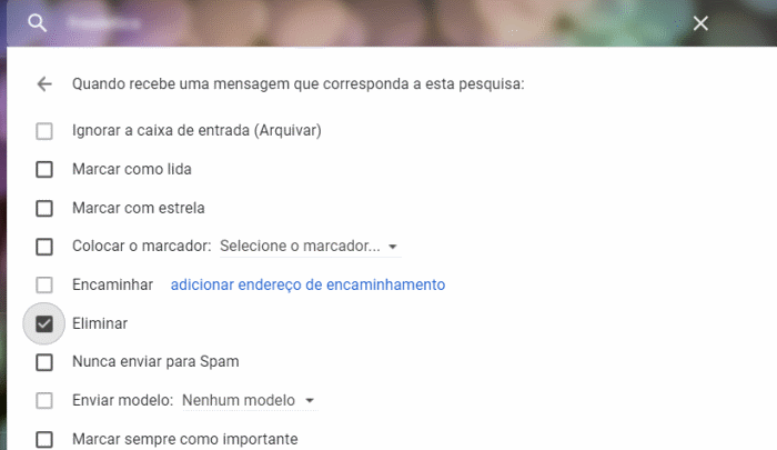 eliminar emails automaticamente no gmail