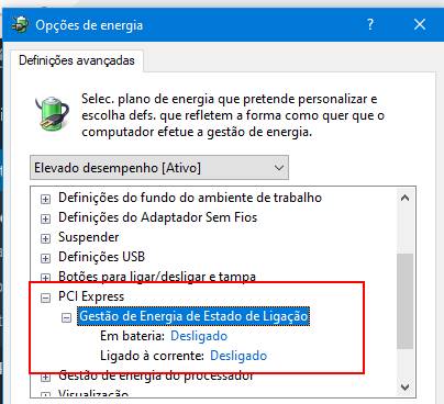 opções de energia