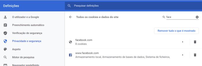 excluir cache de um site no google chrome