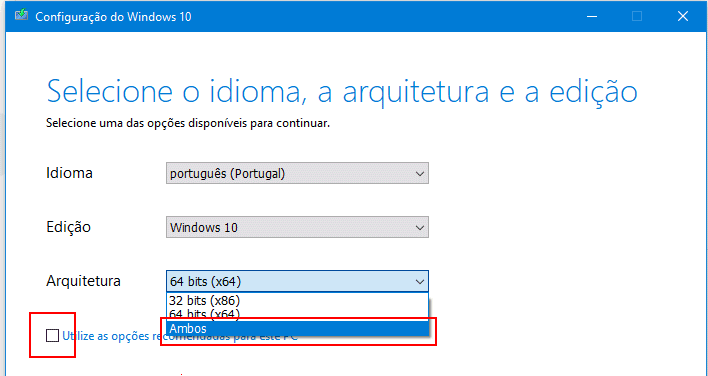 versao do windows