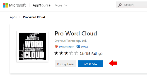 instalar o pro word cloud