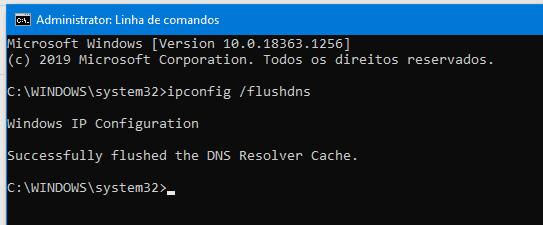 ipconfig flush dns