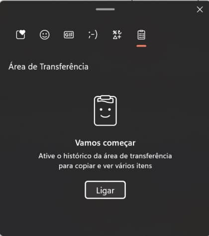 Como abrir a área de transferência do Windows