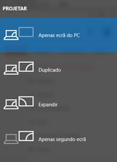 opcoes outro monitor