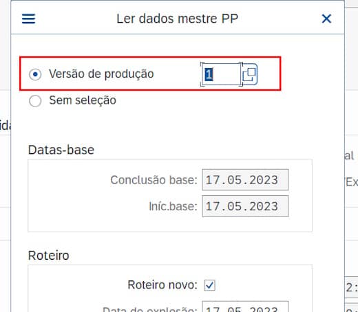 Como alterar a versão do roteiro de Produção em SAP (CO02)